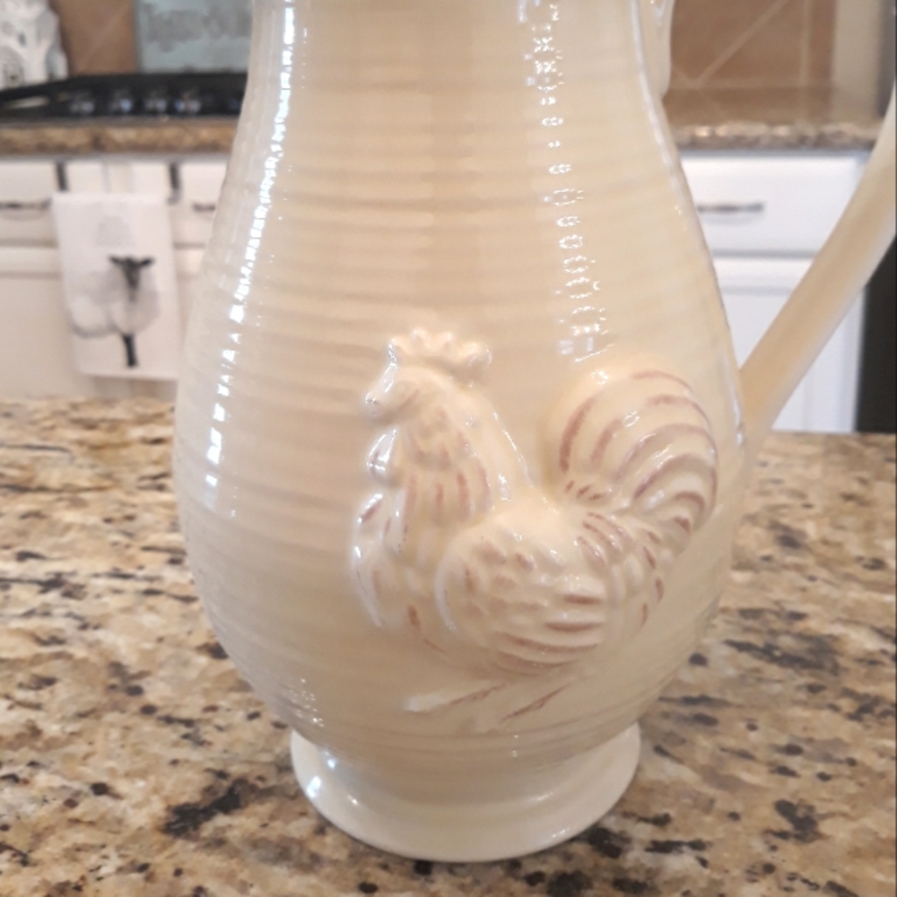 Lenox Provencial Garden Retired Rooster Pitcher - Picture 4 of 11
